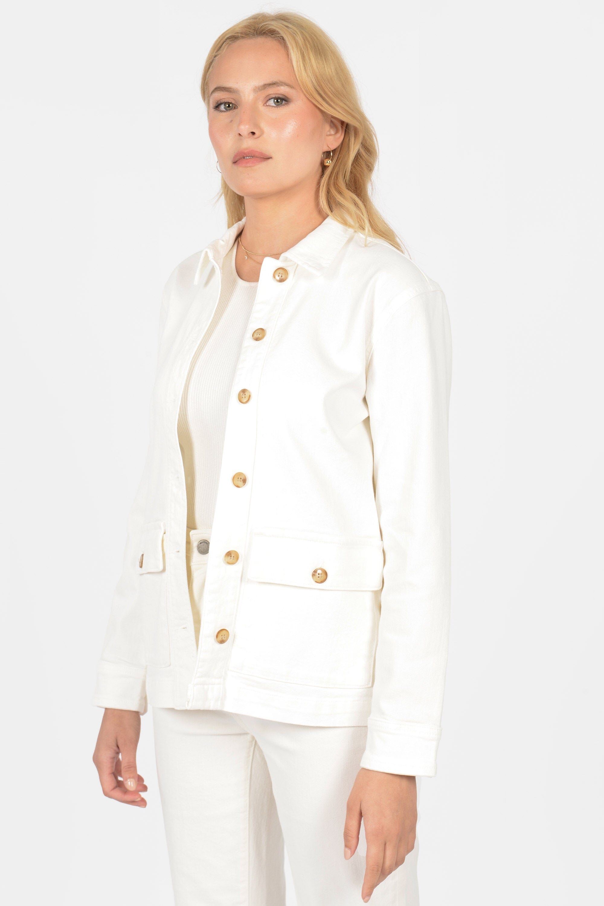 VESTE WORKWEAR ARIANE CRÈME VESTE SPORTSWEAR KOOKAI Mode Kookai