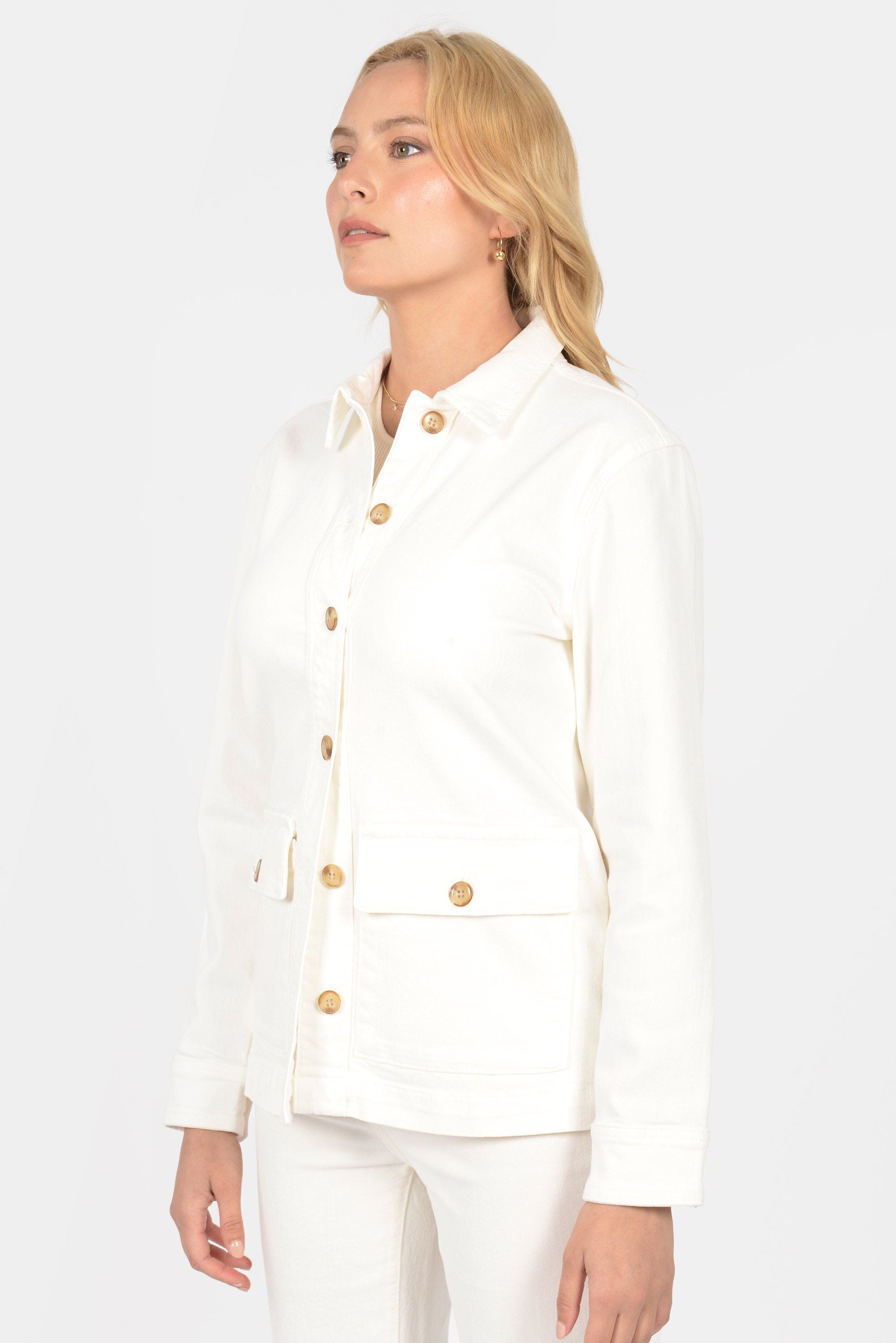 VESTE WORKWEAR ARIANE CRÈME VESTE SPORTSWEAR KOOKAI Mode Kookai