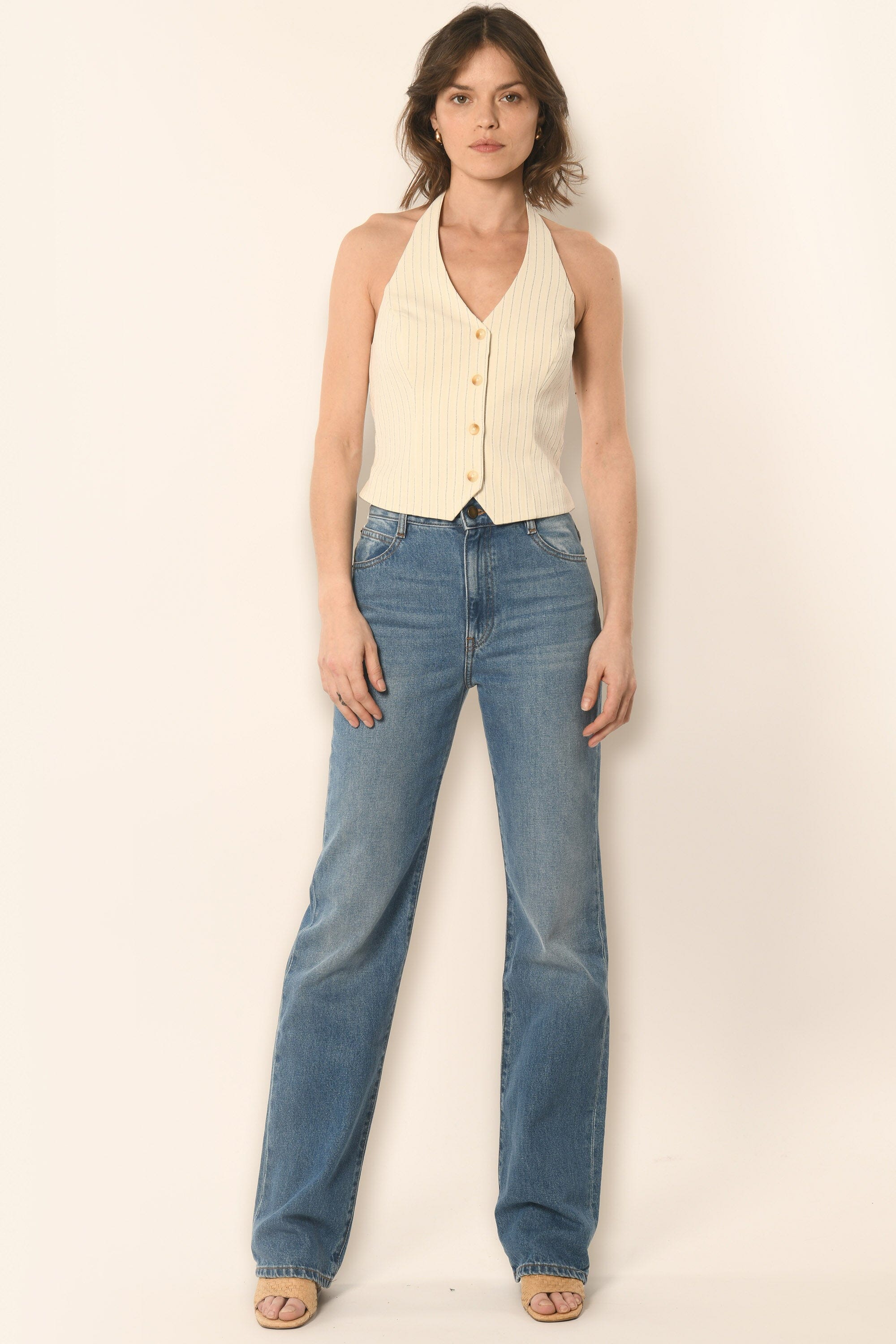 VESTON - ECRU - AERIN TOP NEW KOOKAI Mode Kookai