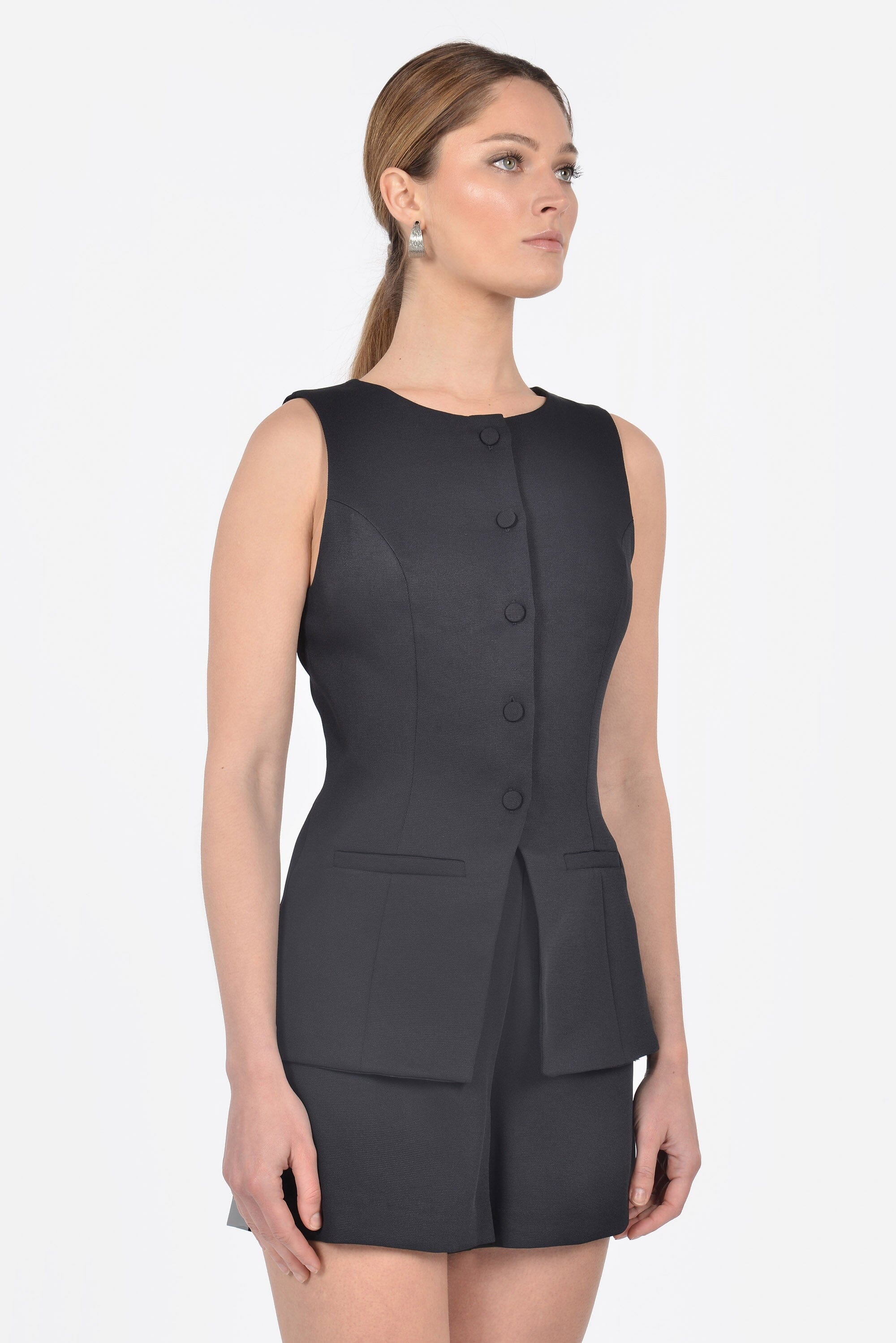 VESTON LONG KOBE BLACK CHEMISIER KOOKAI Mode Kookai