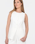 VESTON LONG KOBE NATURAL WHITE CHEMISIER KOOKAI Mode Kookai