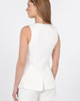 VESTON LONG KOBE NATURAL WHITE CHEMISIER KOOKAI Mode Kookai